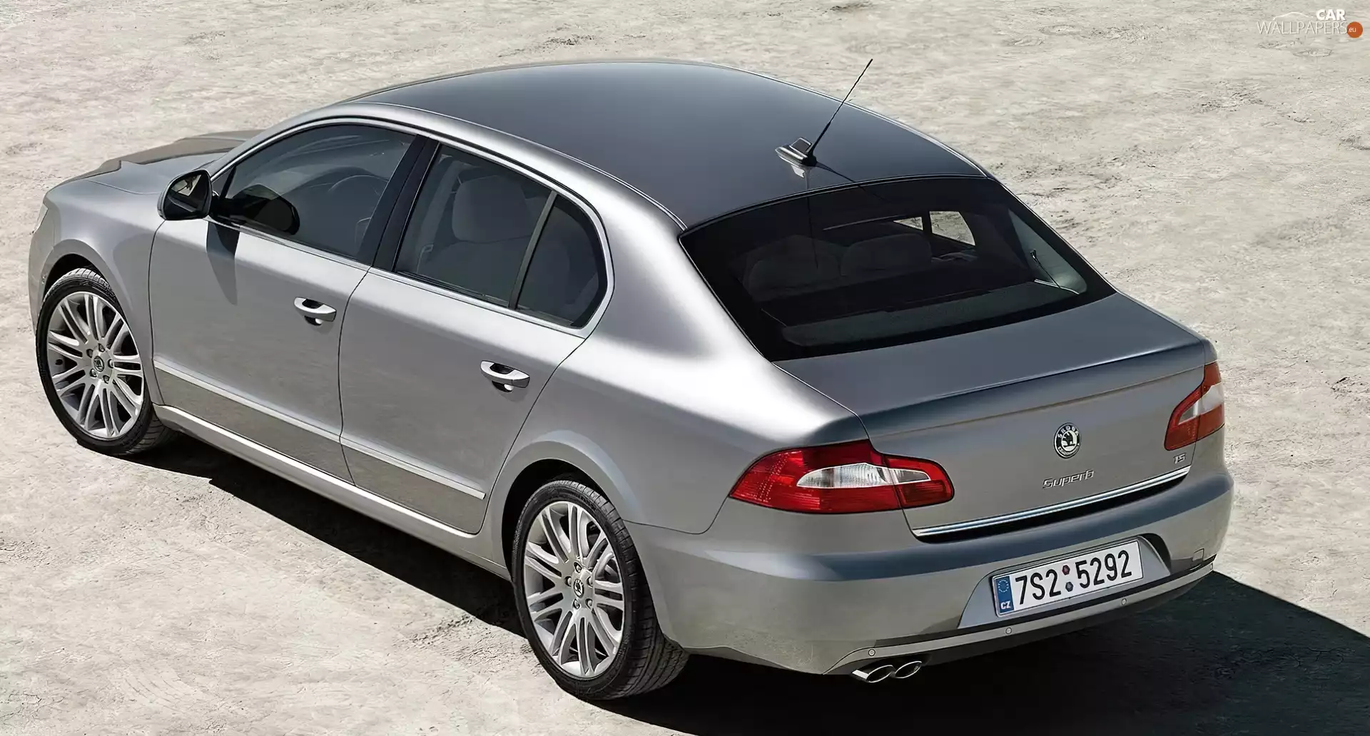 Sedan, silver, Skoda Superb