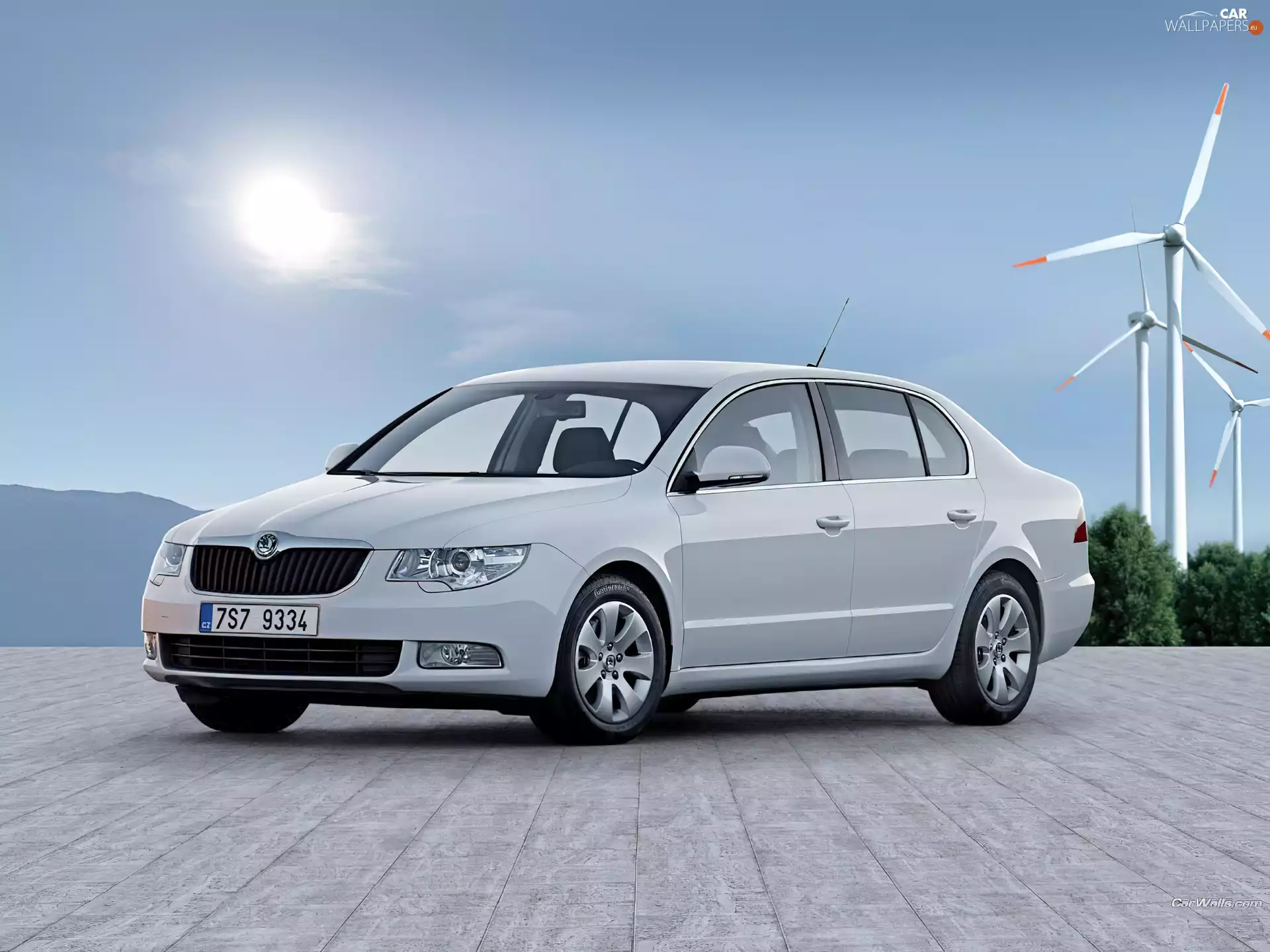 Windmills, Gray, Skoda Superb