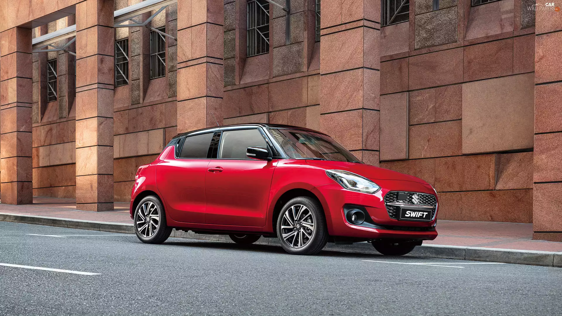 side, Red, Suzuki Swift