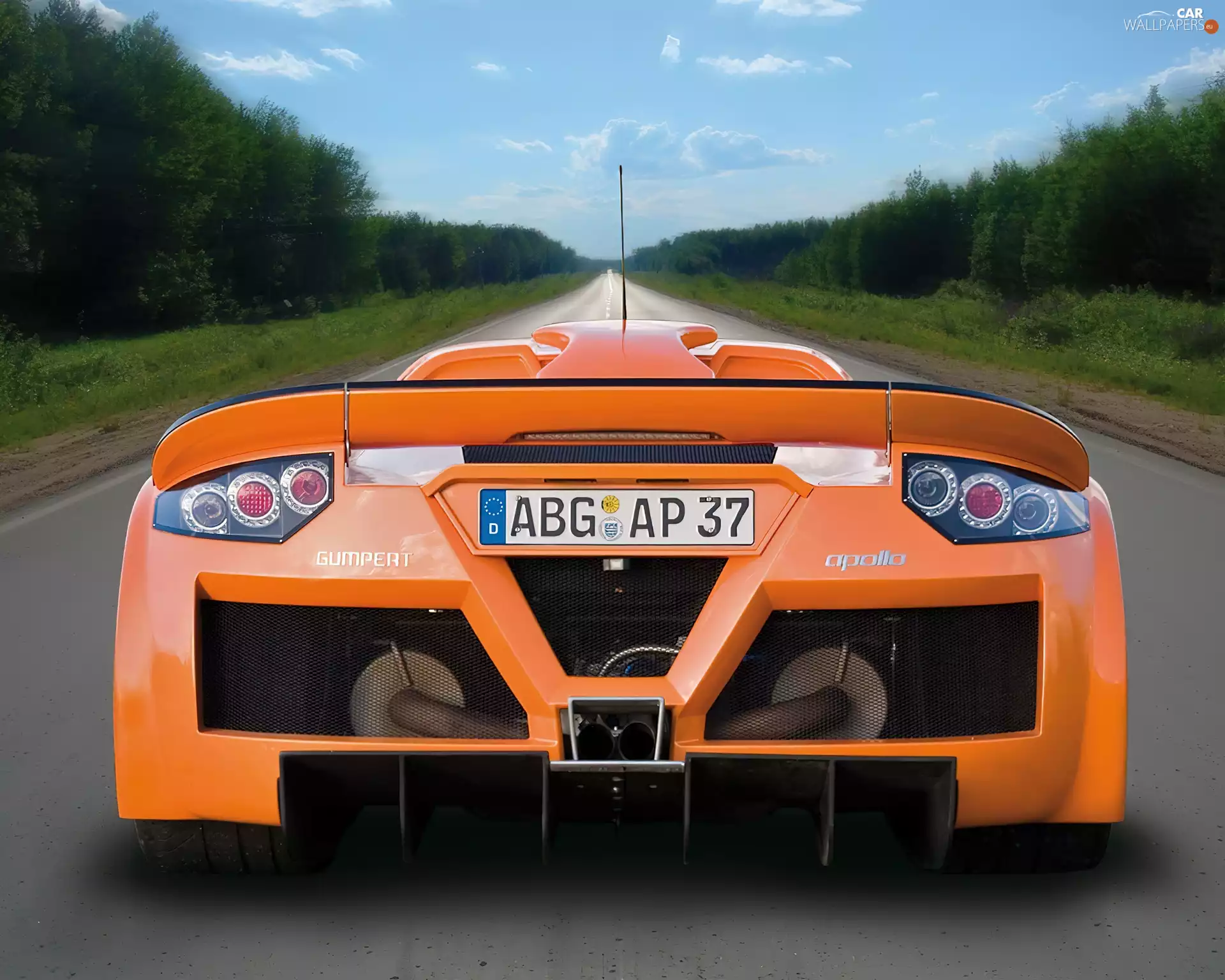 Back, system, exhaust, Gumpert Apollo