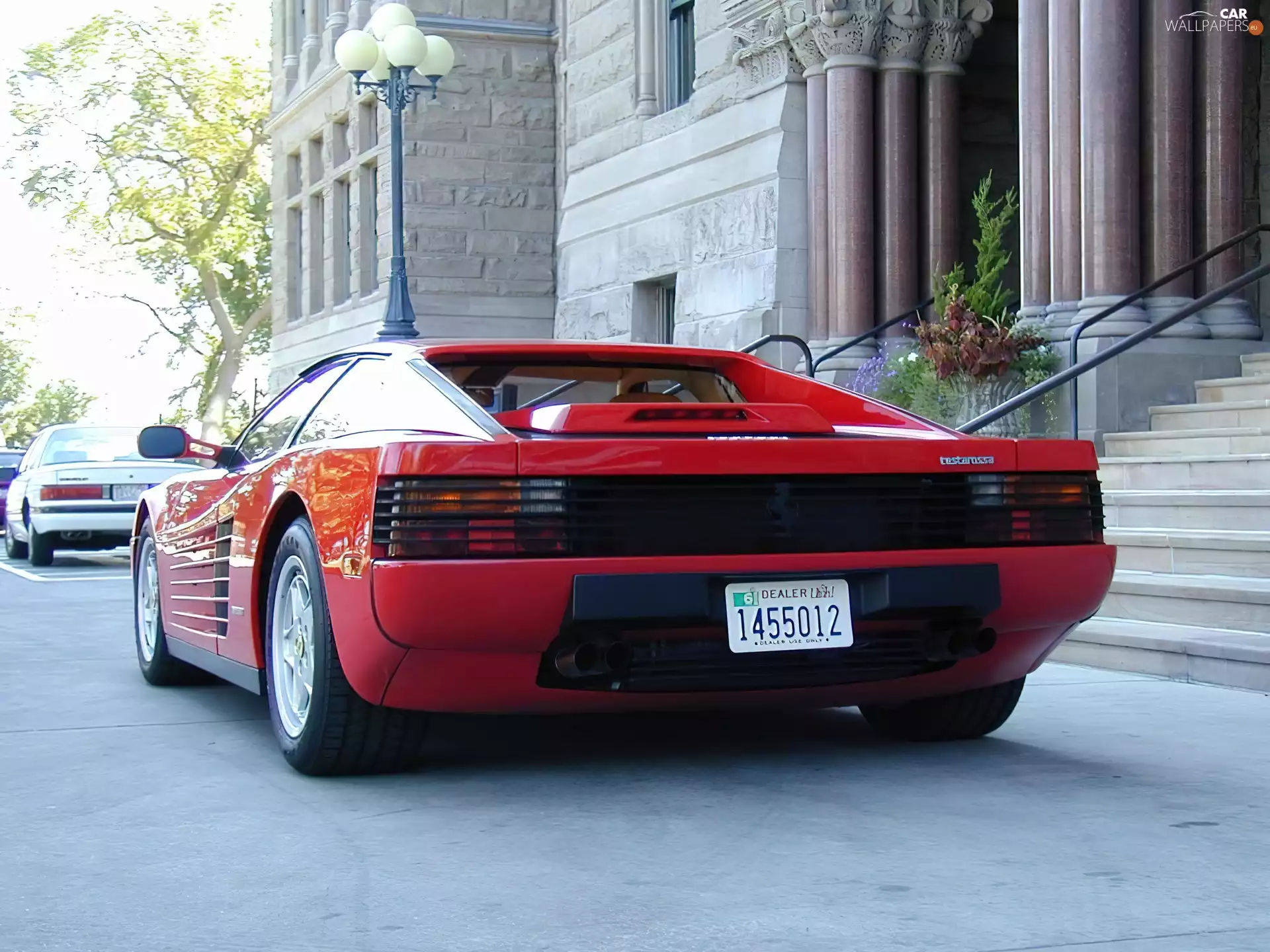 Back, system, exhaust, Ferrari Testarossa
