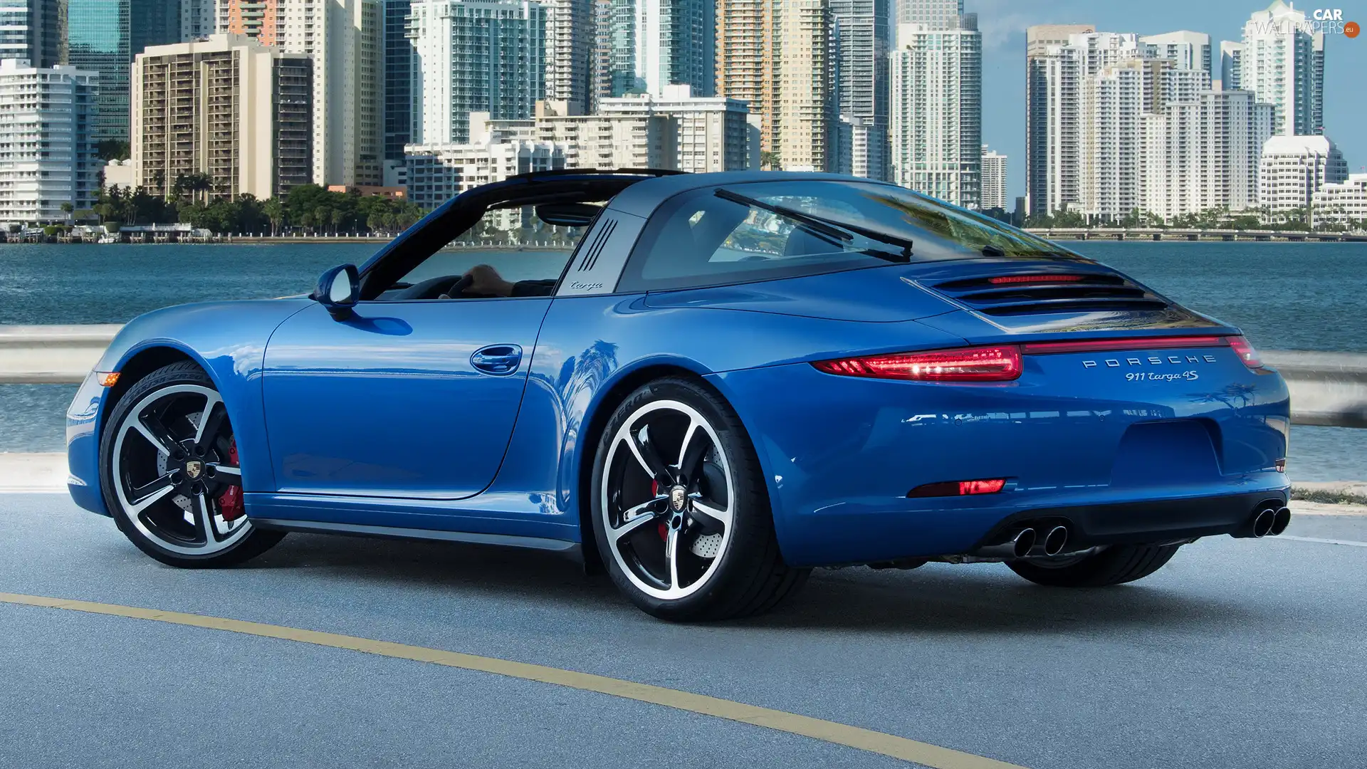 Blue, Porsche 911 Targa