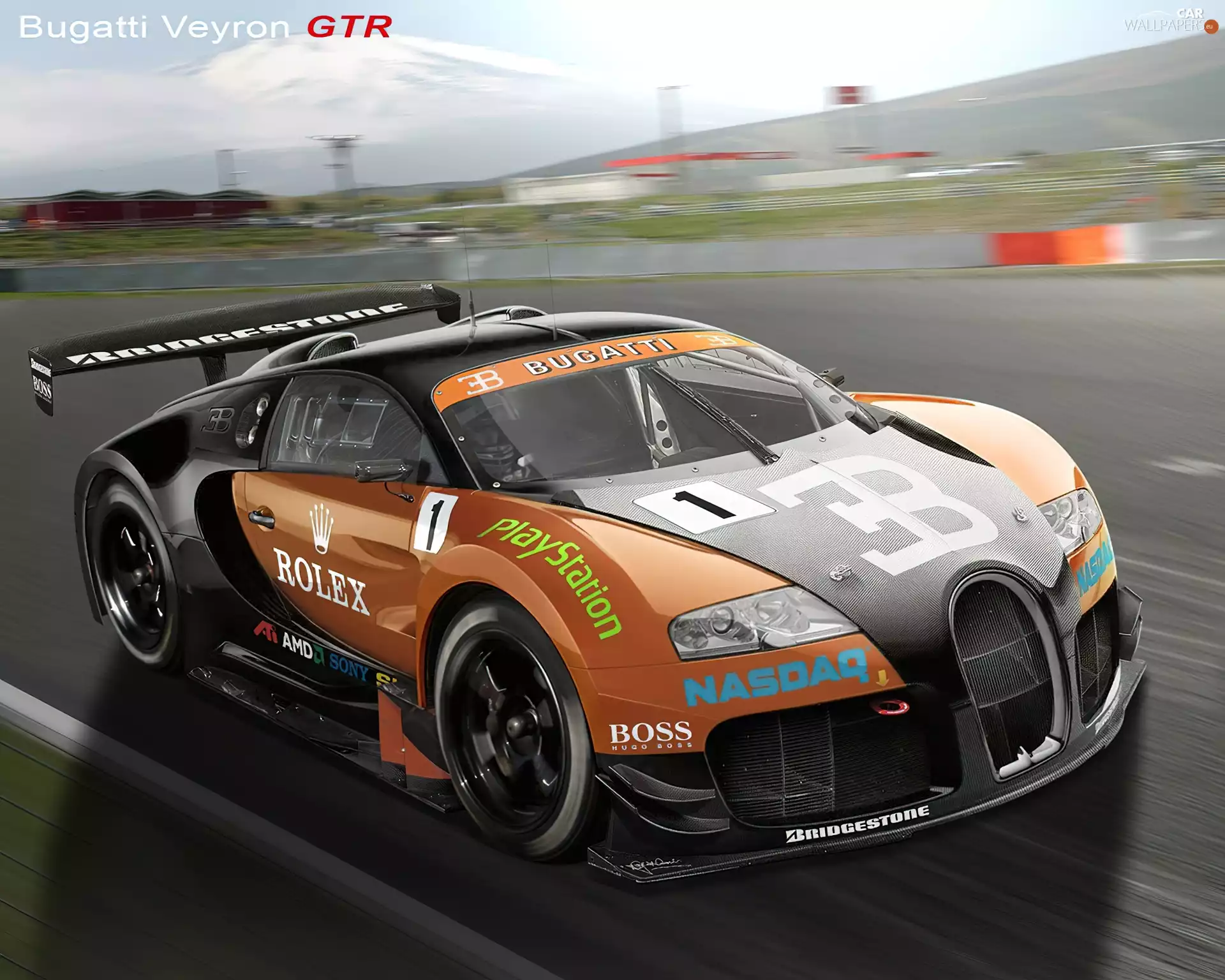 race, GTR, on the rail, Veyron