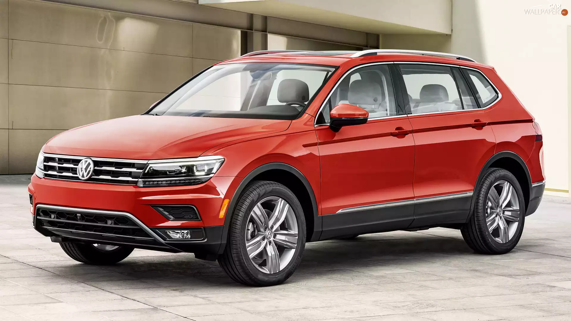 side, Red, Volkswagen Tiguan
