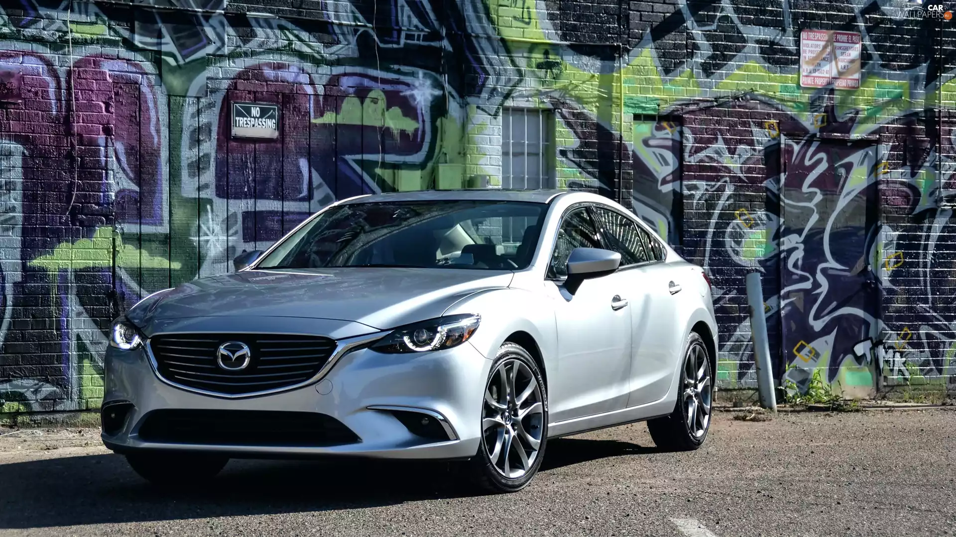 Mazda 6 Grand Touring, wall, Graffiti, 2016
