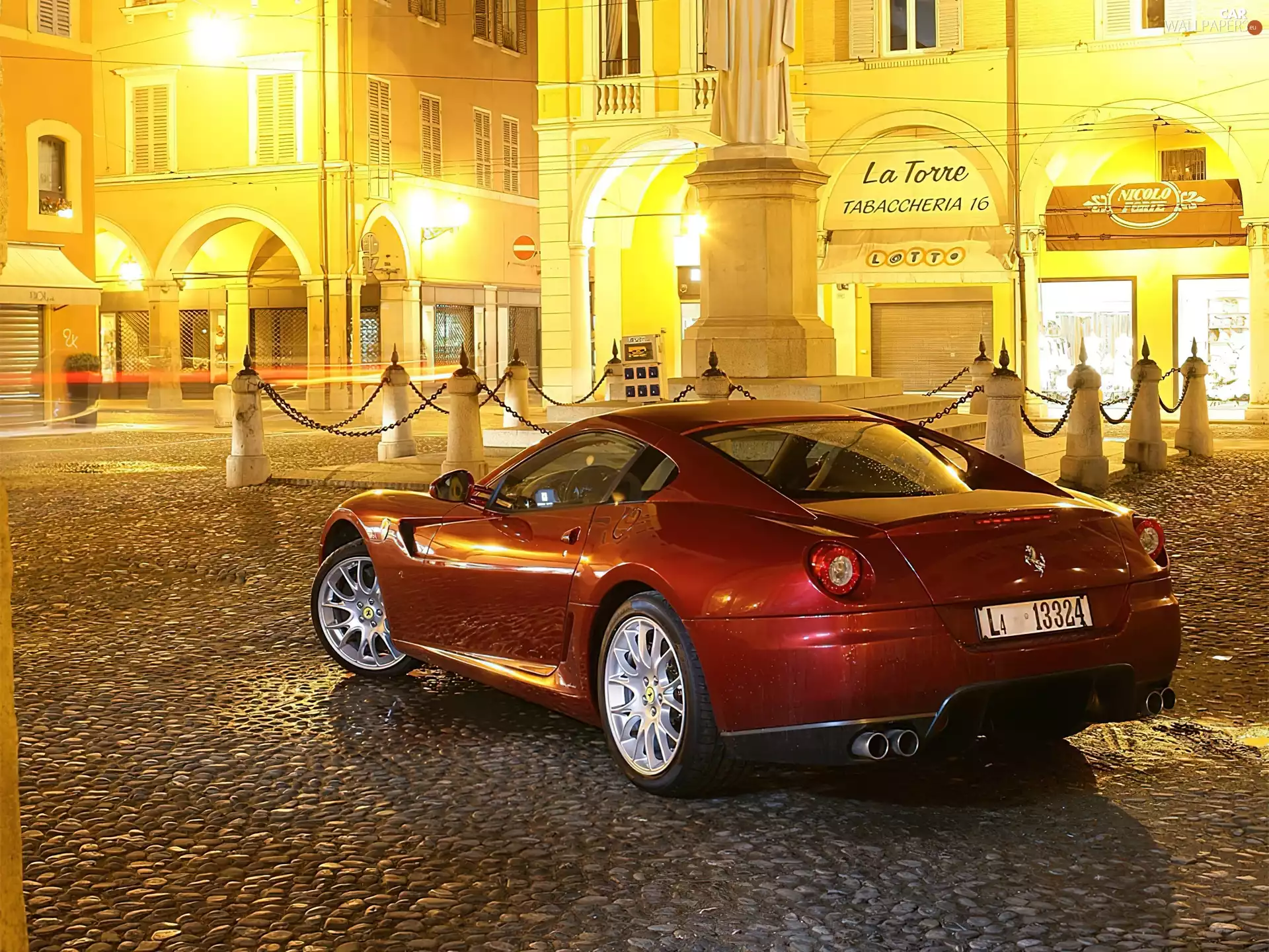 Ferrari 599, old town