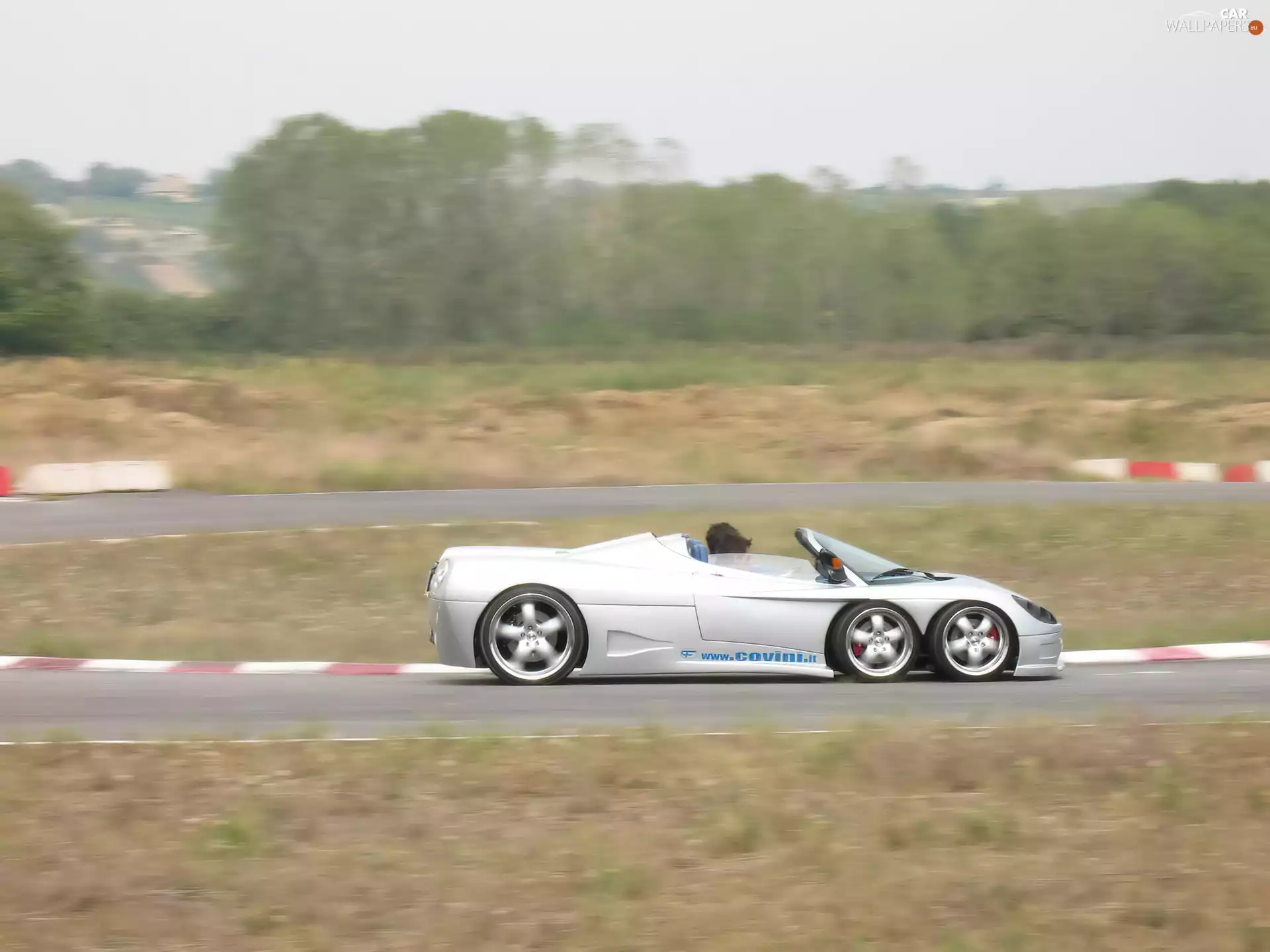 test, Covini C6W, track