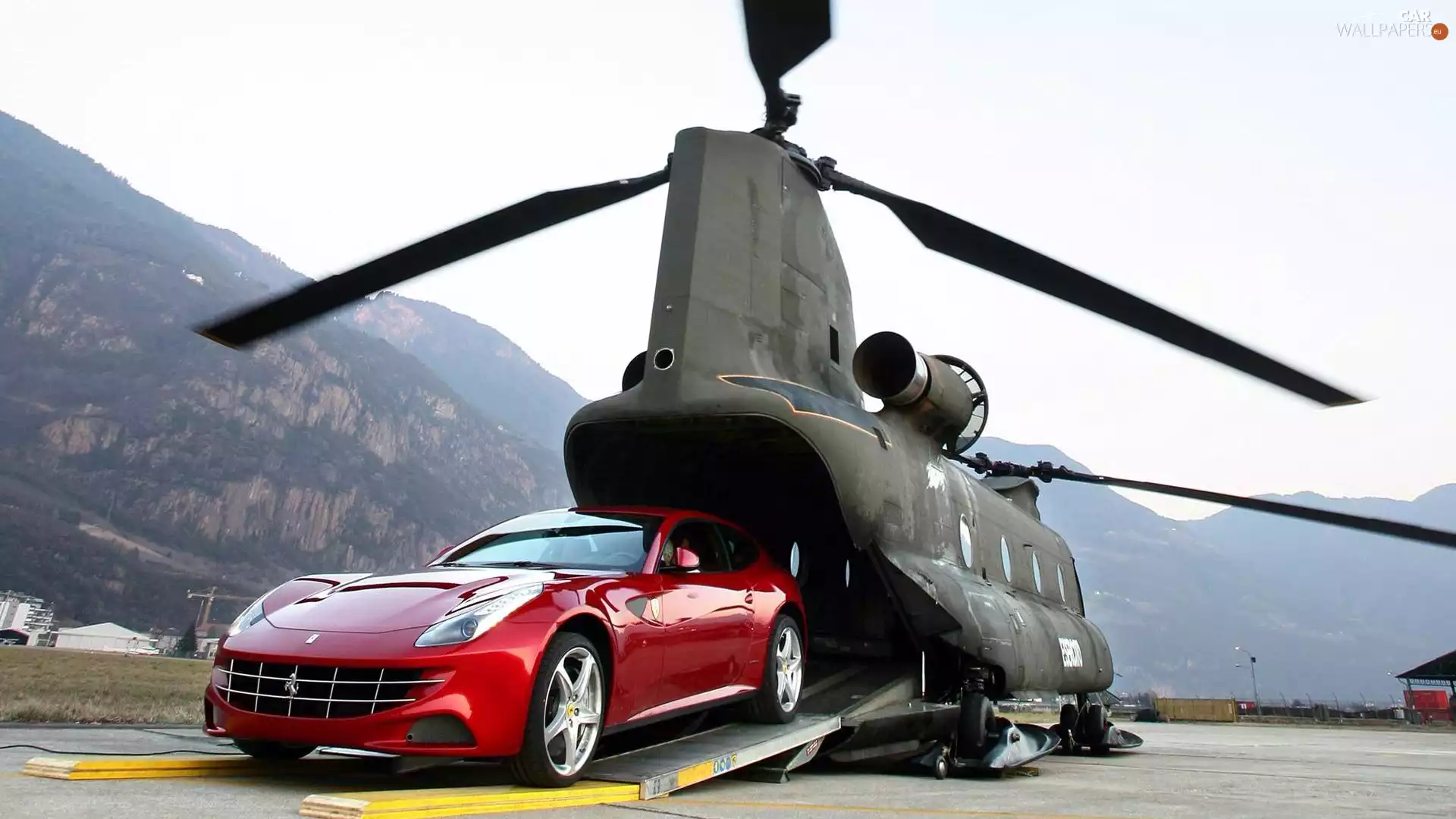 helicopter, Ferrari FF, transport