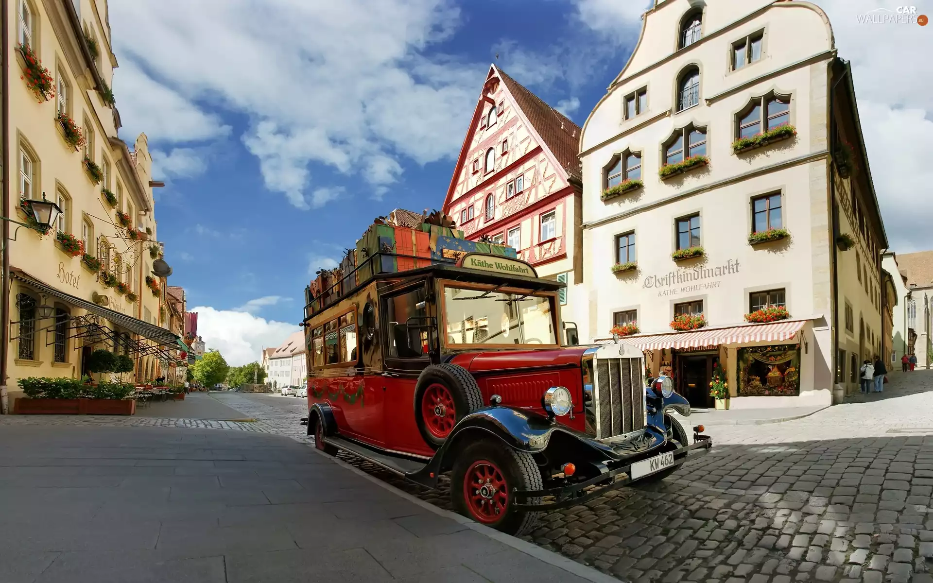Automobile, transport, Street, antique, buildings