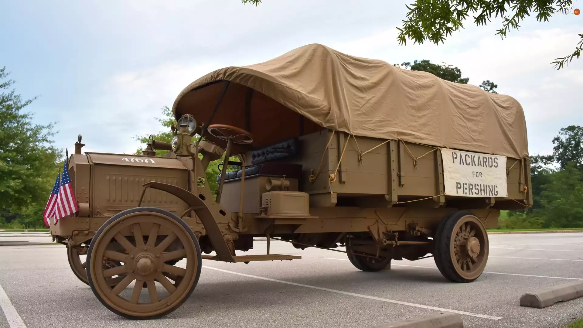 antique, Packard Army Truck, 1918, Military truck