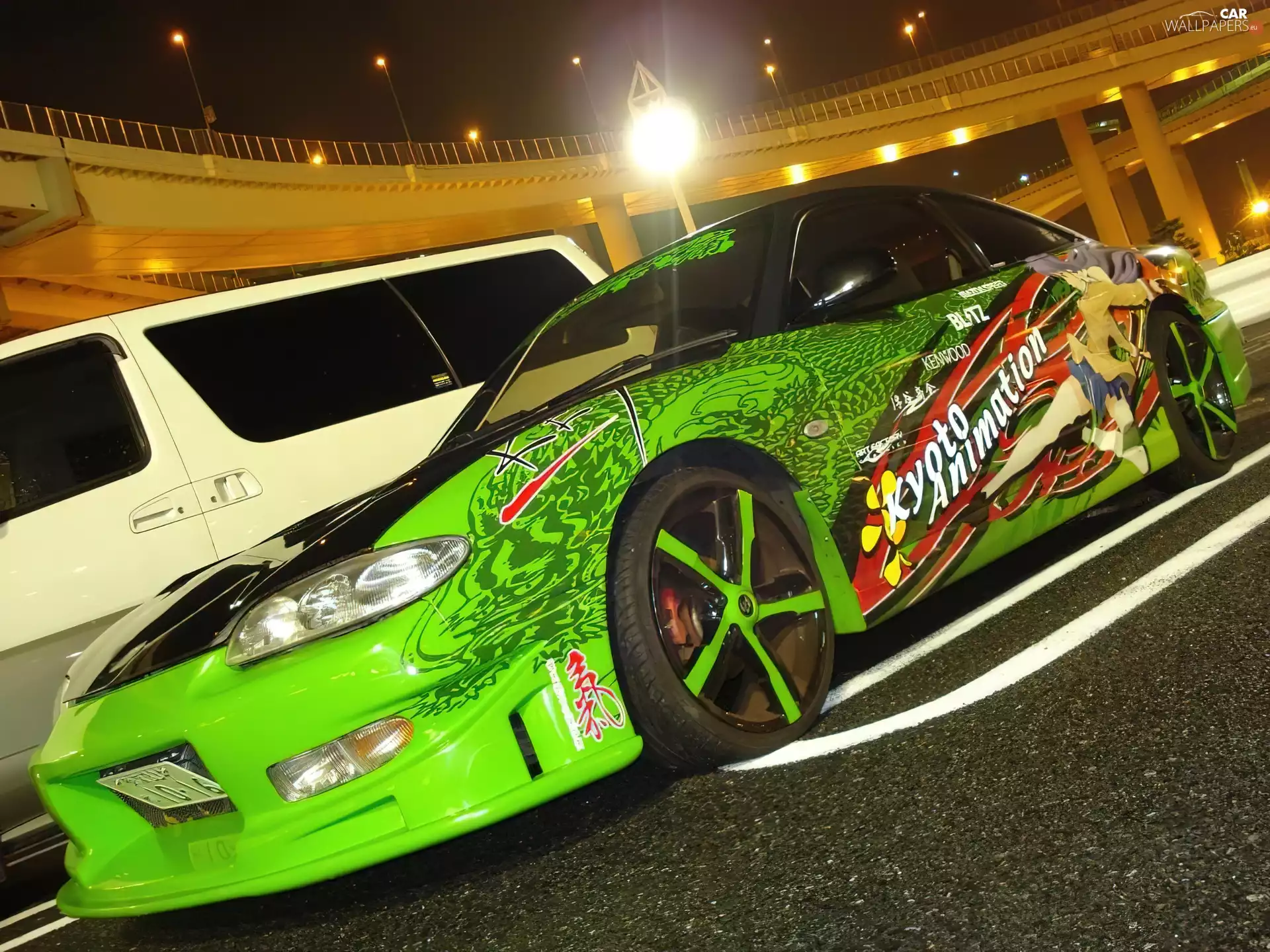 Automobile, Itasha, Anime, tuned