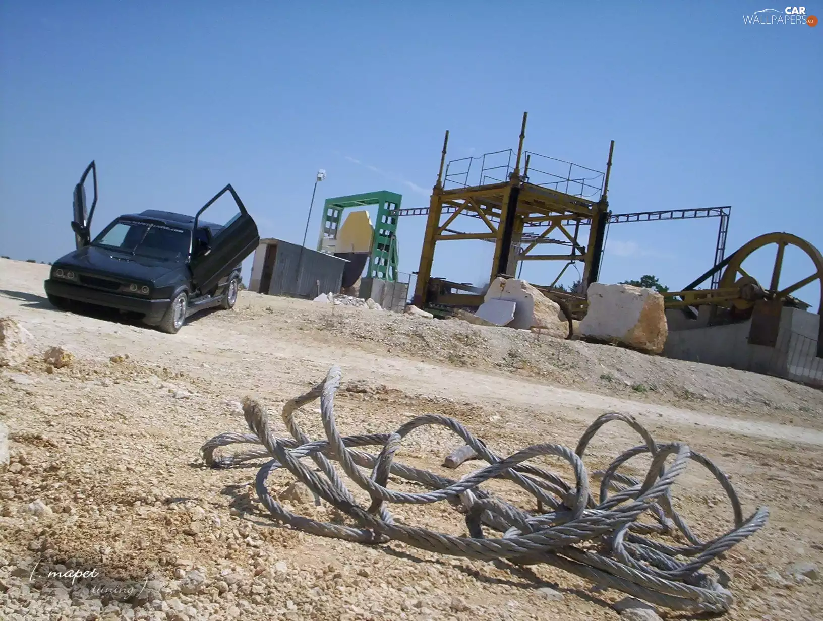 Volkswagen Golf 2, TUNNING Cars, Black