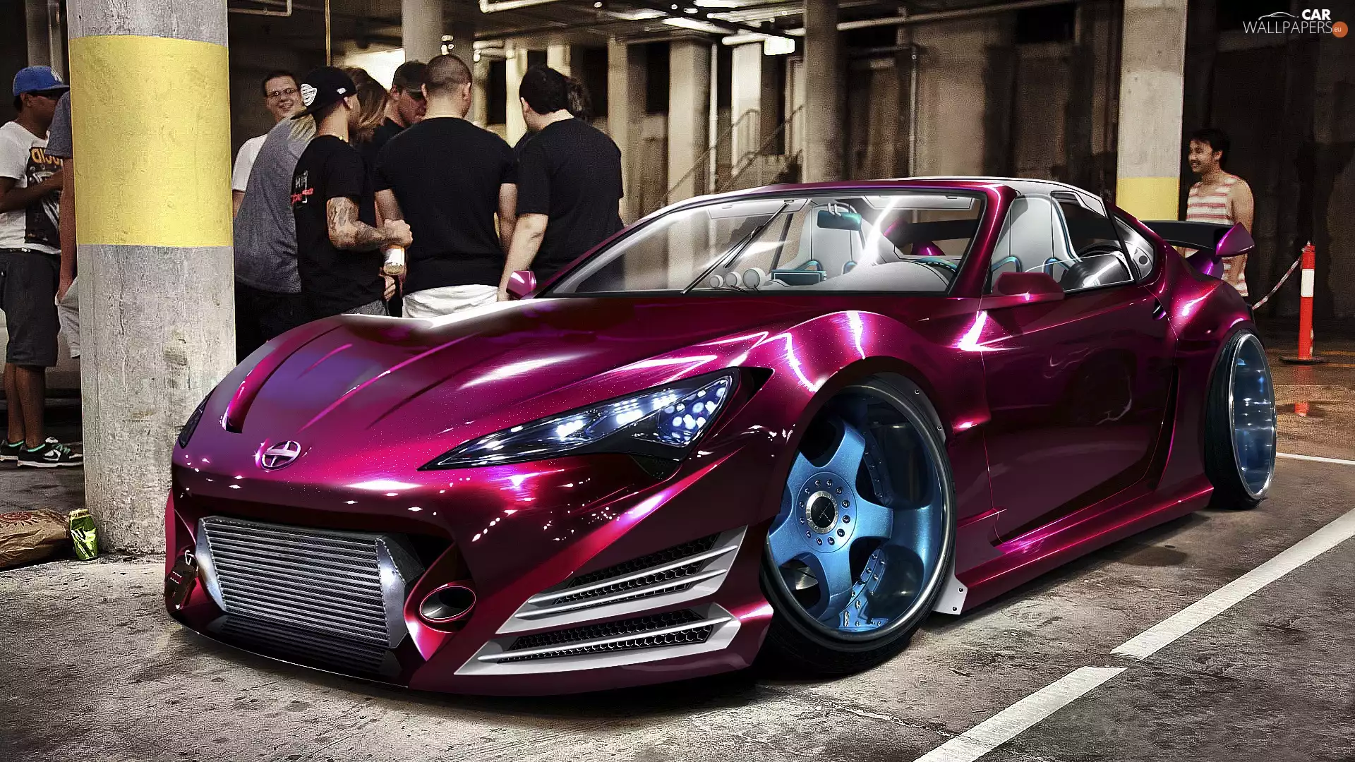 Nissan, Tunning, claret, GT-R