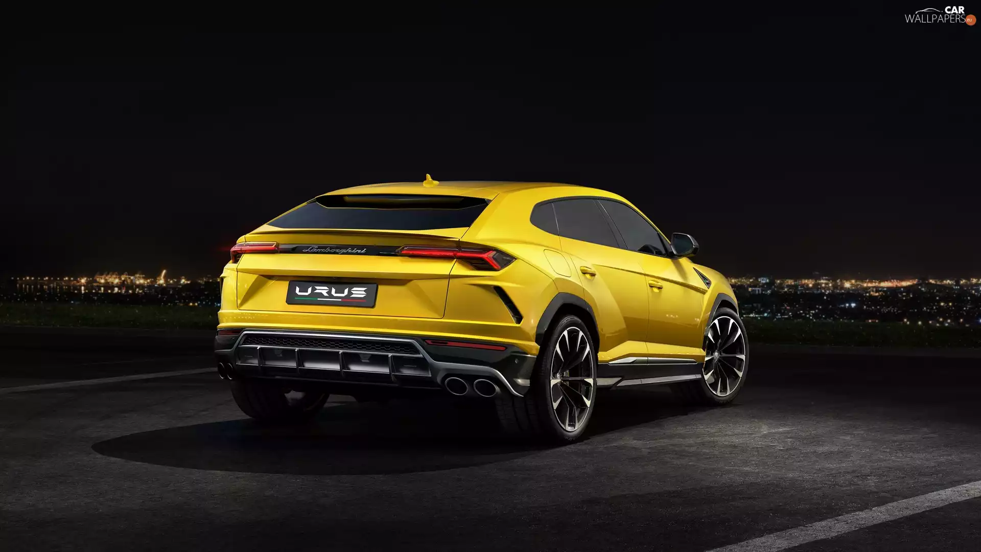 2018, Yellow, Lamborghini Urus