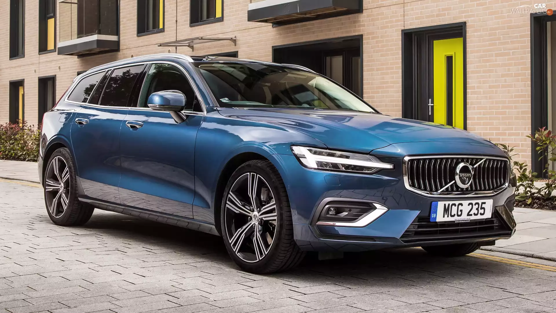 2018, Blue, Volvo V60