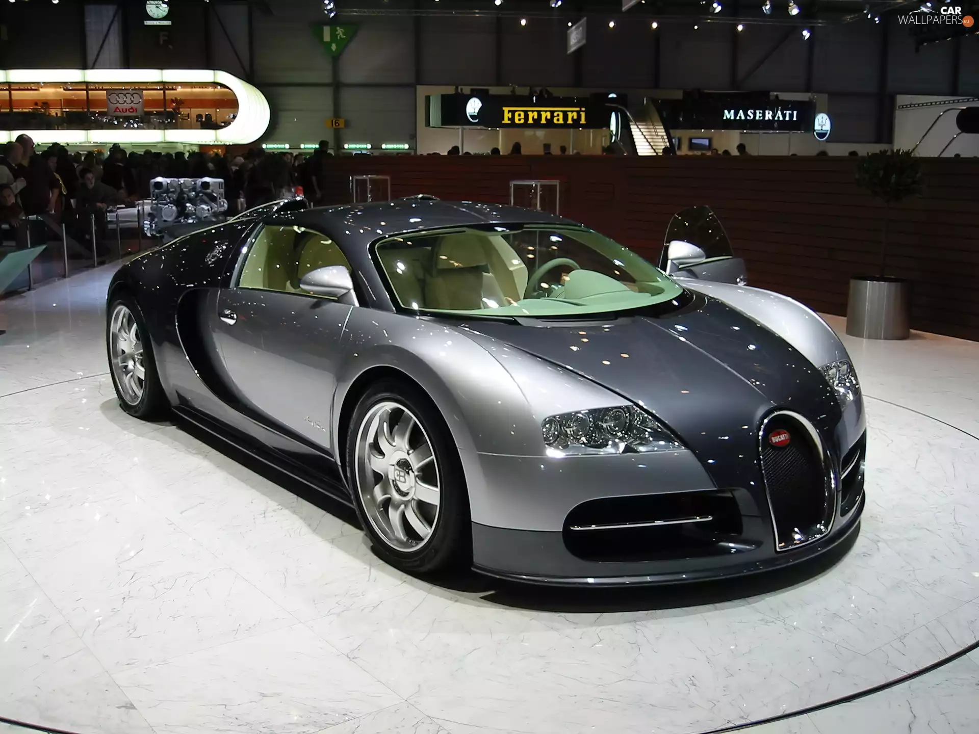 Bugatti Veyron, Black, fair, silver