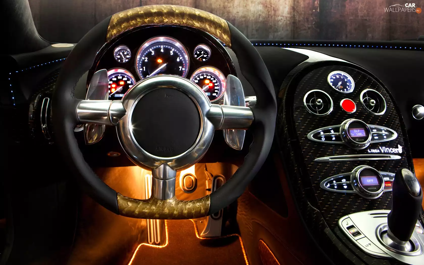 Veyron, interior, Bugatti