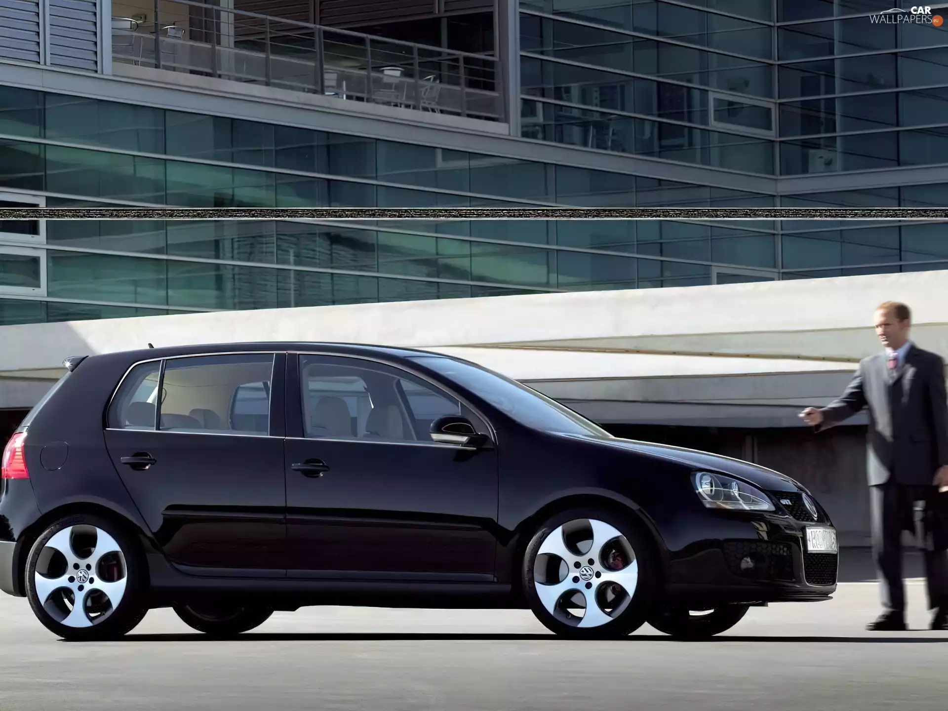 Black, Volkswagen Golf 5, @