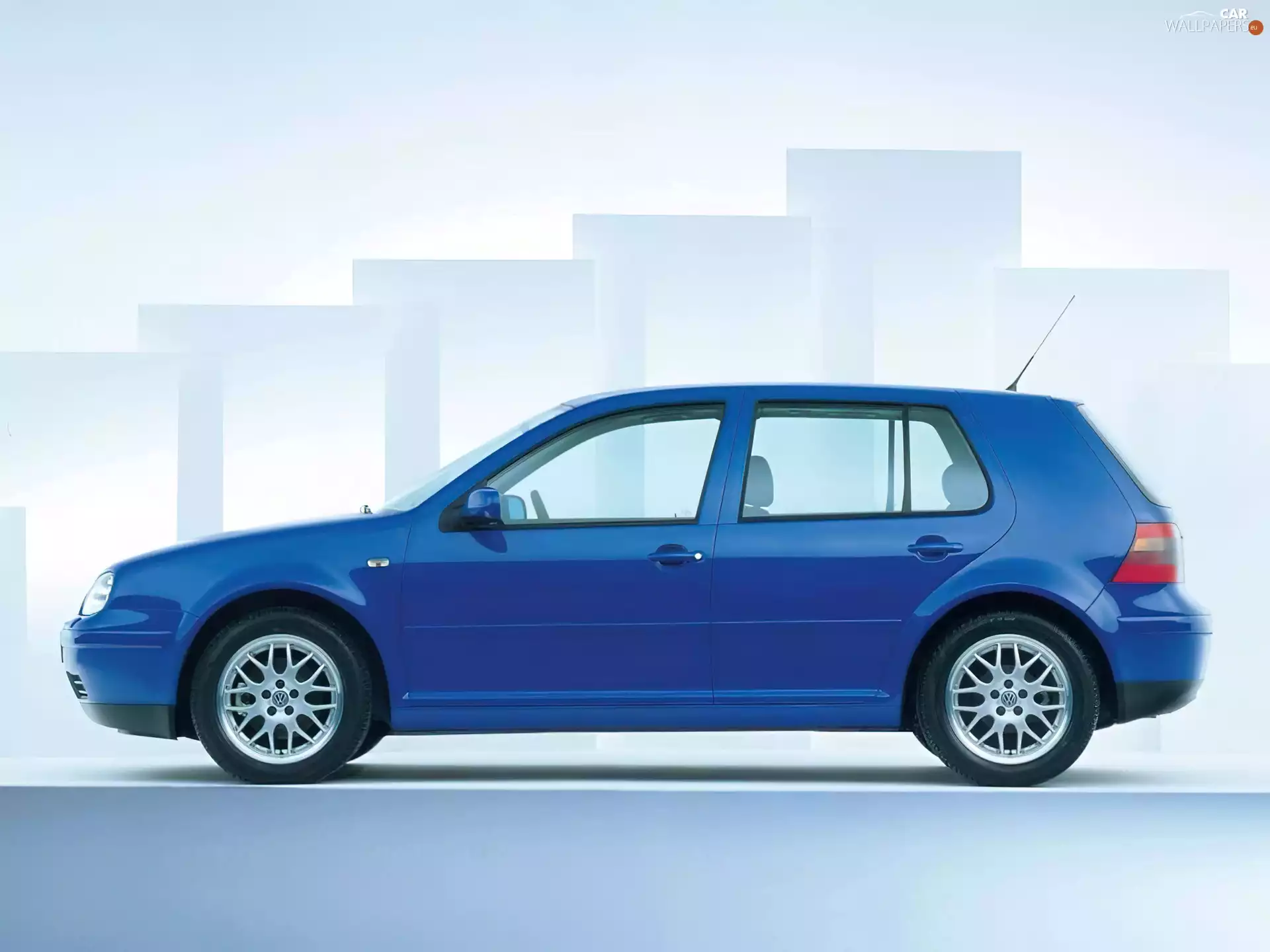 5d, Volkswagen Golf 4, blue