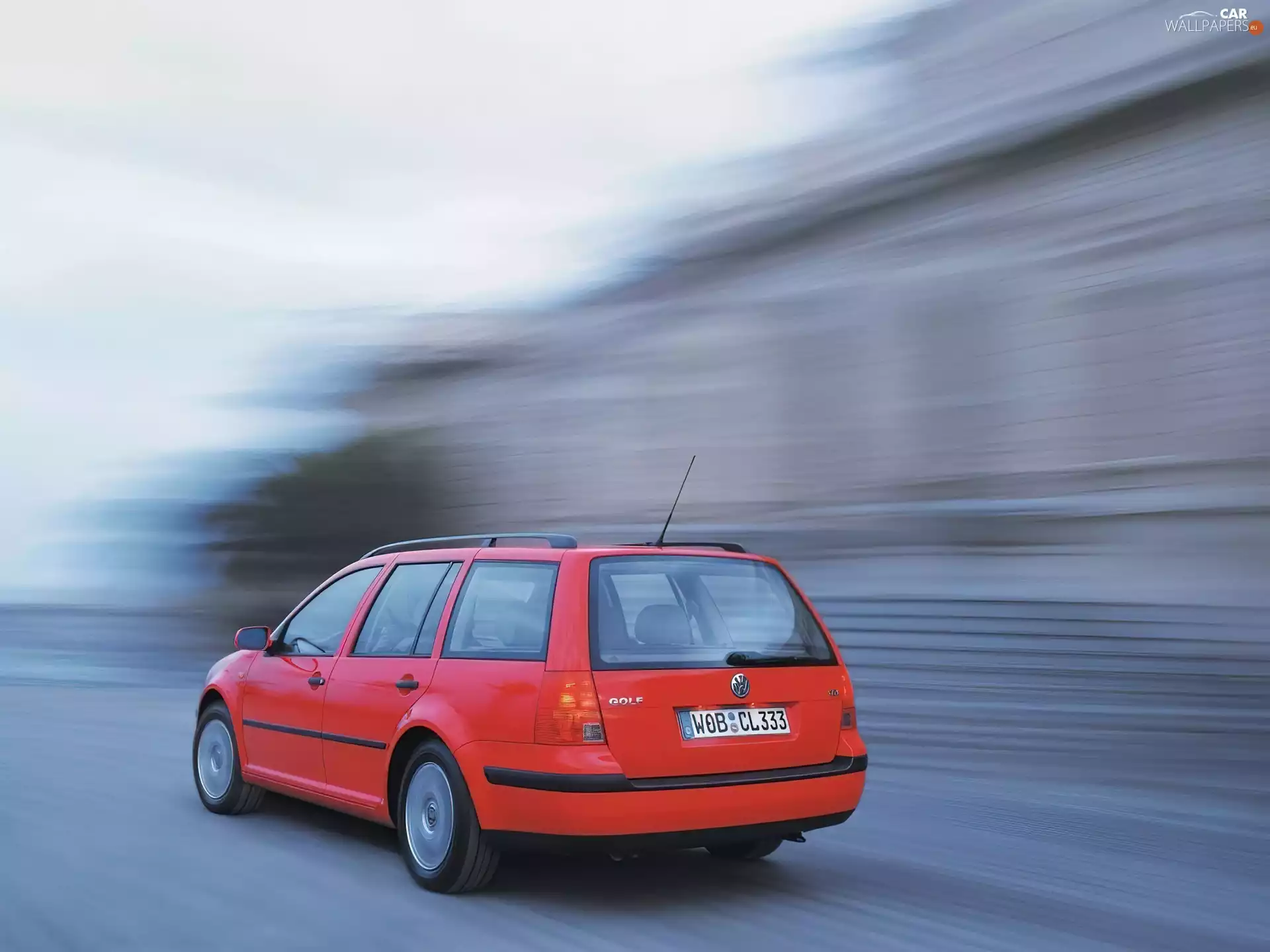 Red, Volkswagen Golf 4, Combi