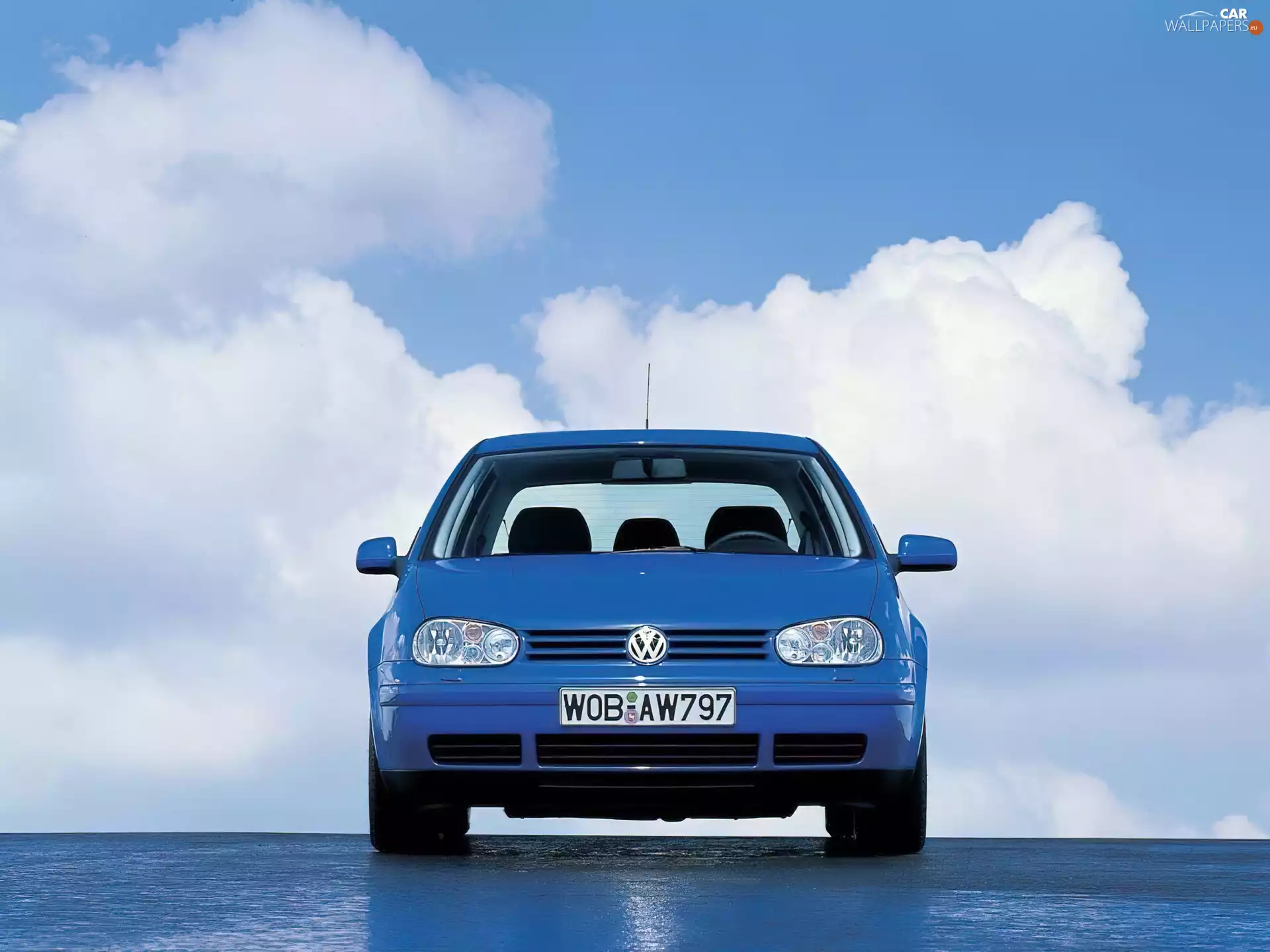 clouds, Volkswagen Golf 4, Sky
