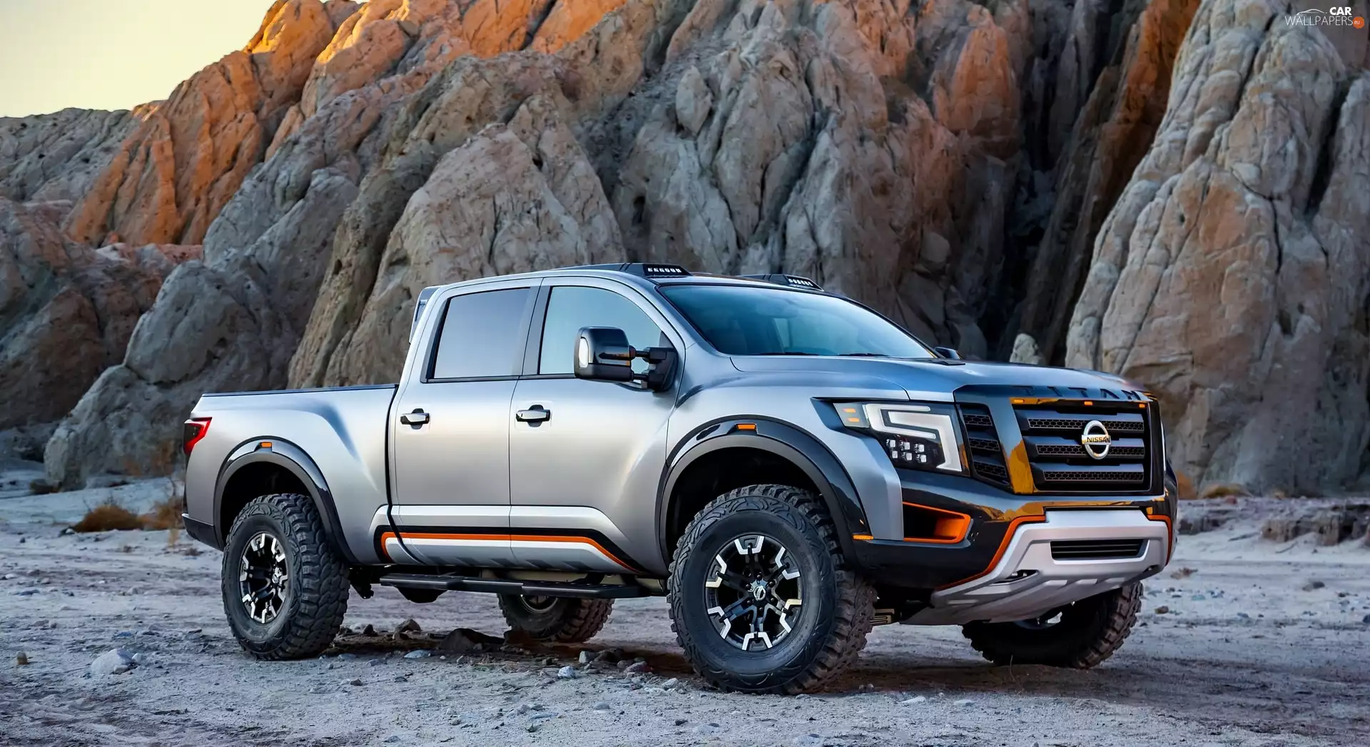 rocks, Nissan, Titan Warrior