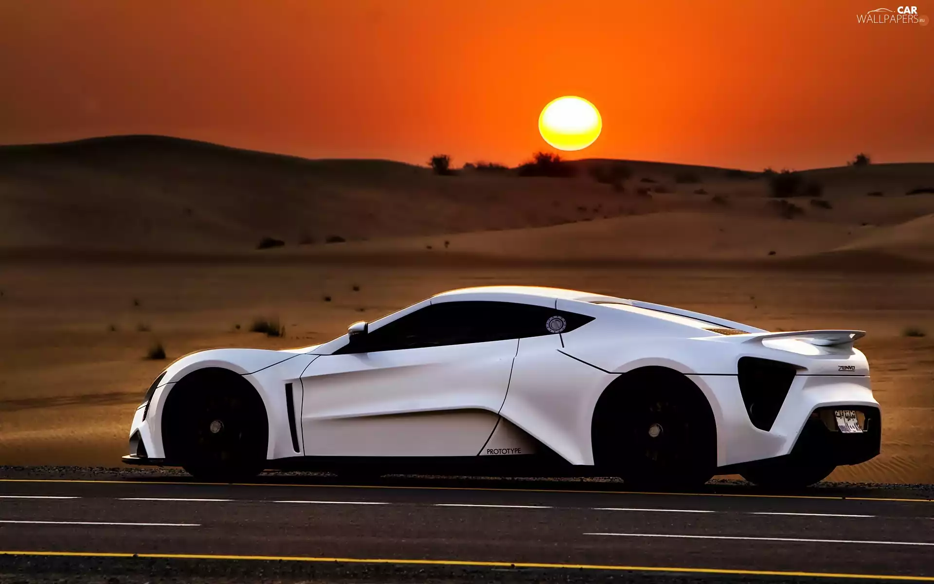 west, sun, Prototype, Way, Zenvo 1