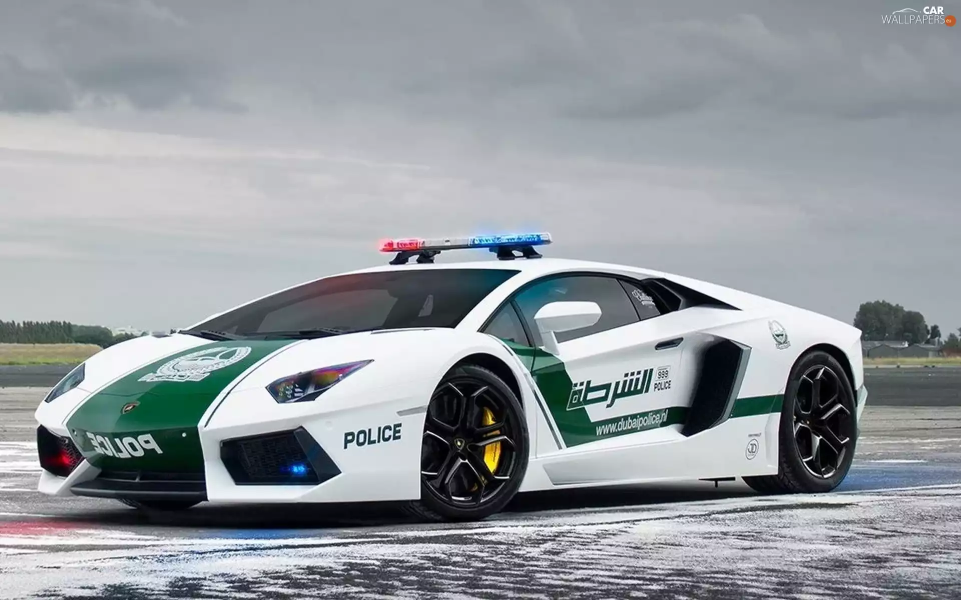 Lamborghini, Automobile, police, Way