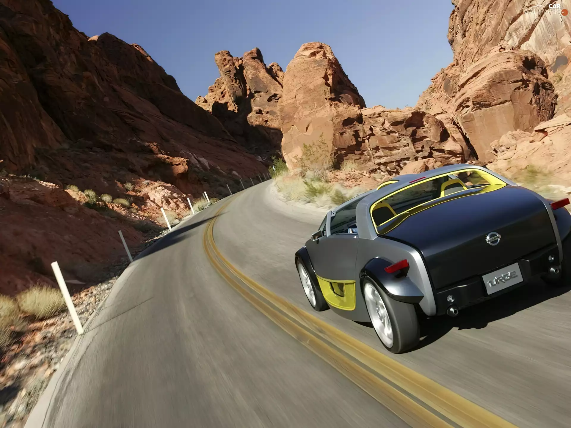 rocks, Nissan Urge, Way