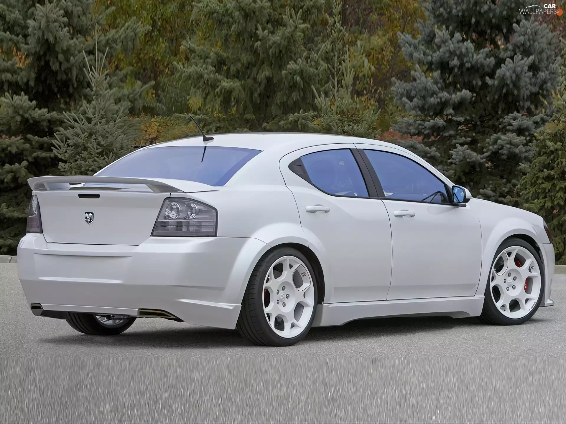 @, Dodge Avenger, White