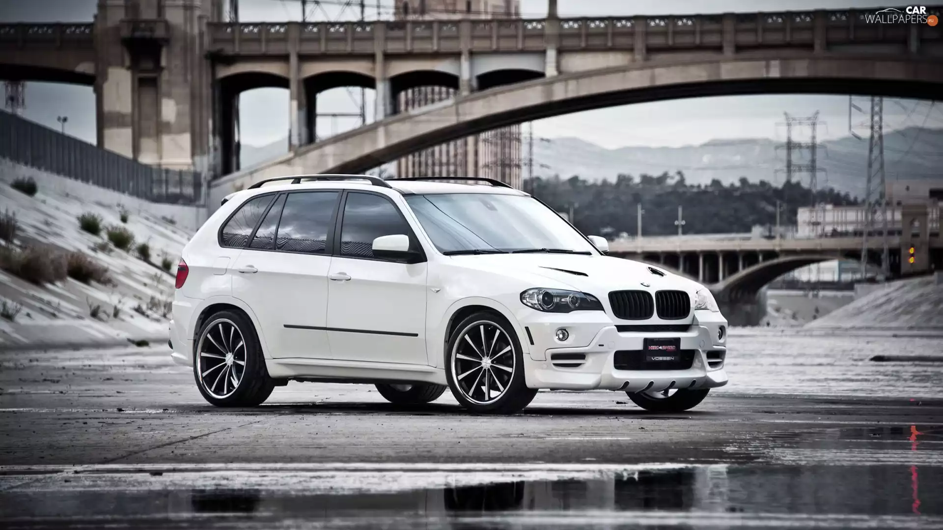 bridge, White, BMW x5 E70