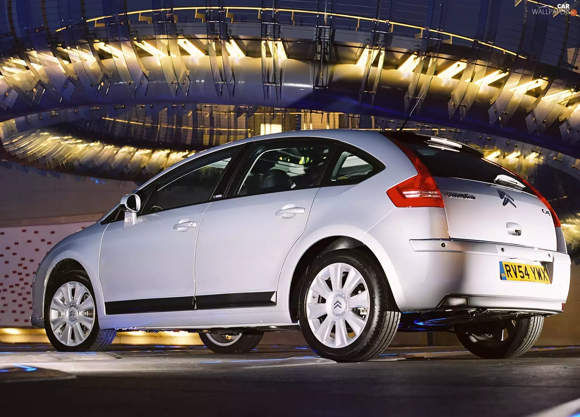 Citroen C4, Automobile, White