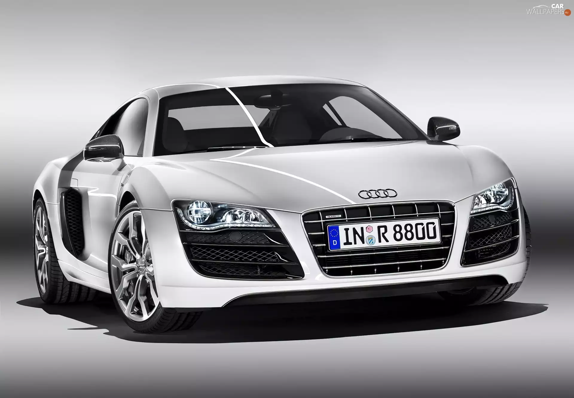Mask, Audi R8, White
