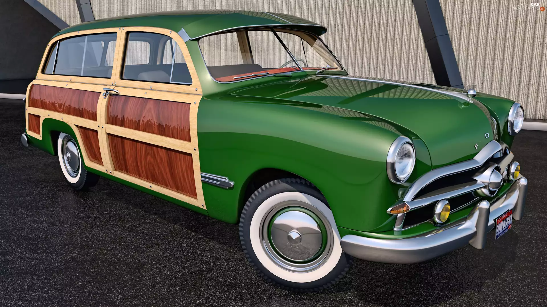 1949, antique, Ford Woody Station Wagon