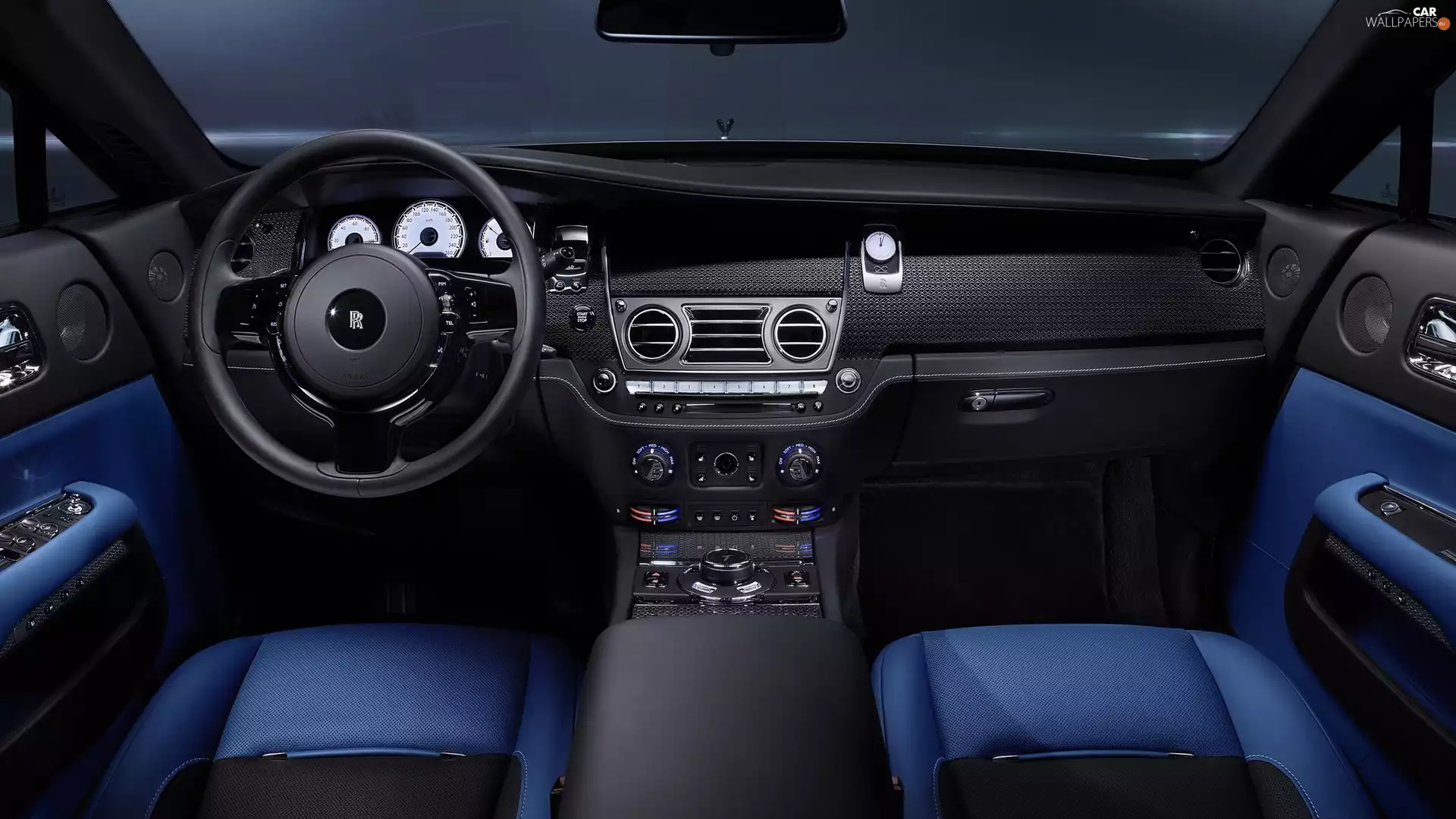 interior, Rolls Royce Wraith Black Badge, 2017