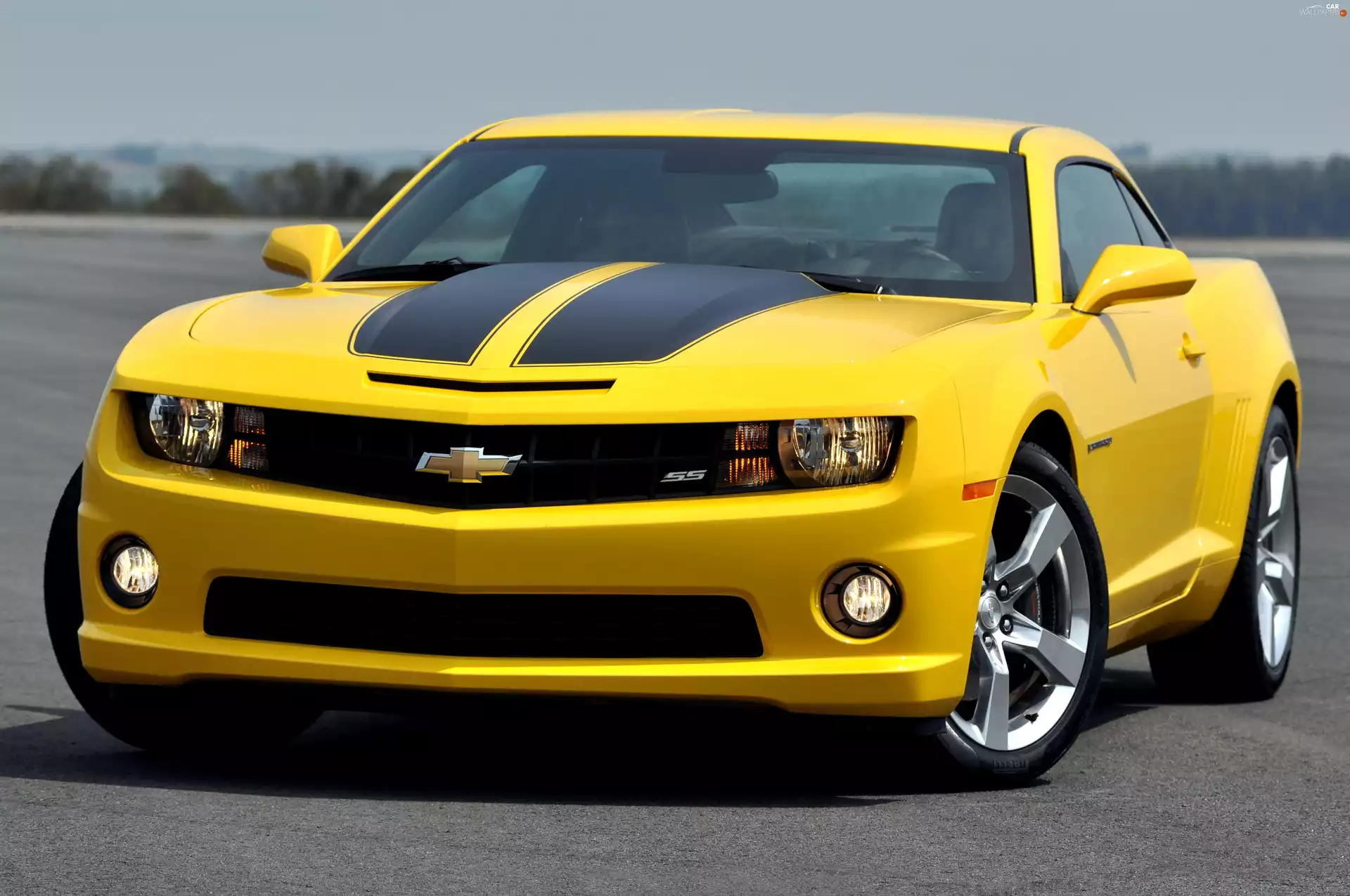 Yellow, Chevrolet, Camaro