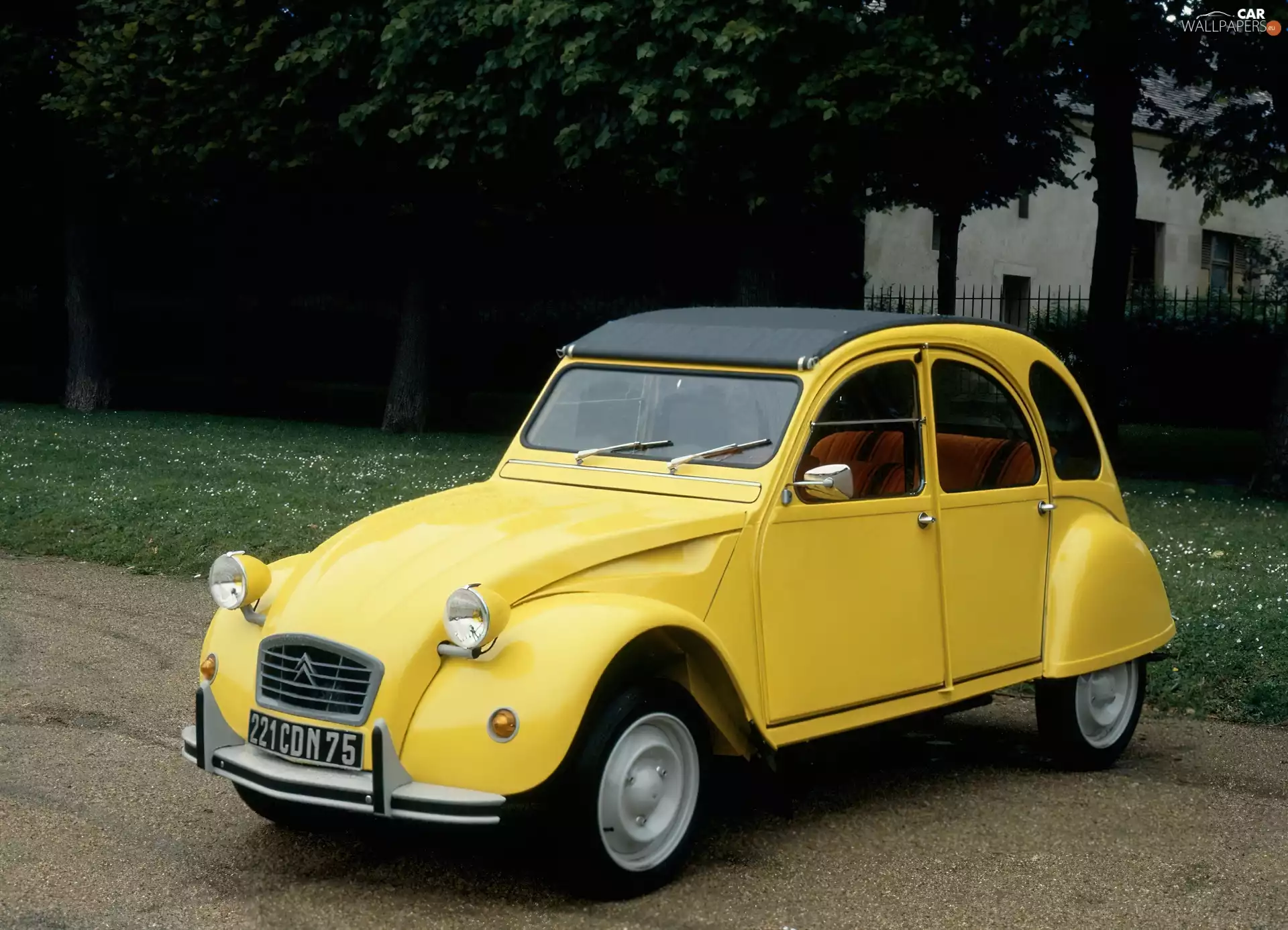antique, Yellow, Citroen 2CV Special