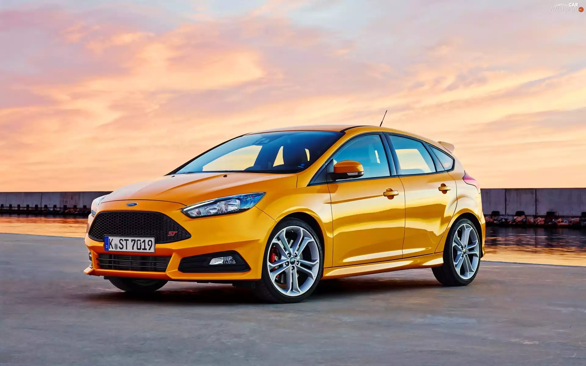 2019, Yellow, Ford Focus ST