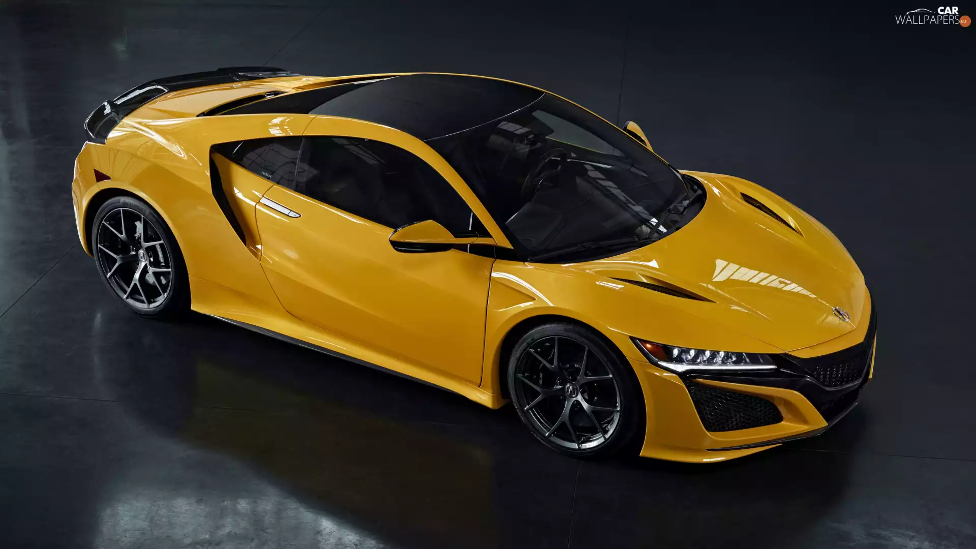2020, Yellow Honda, Acura NSX