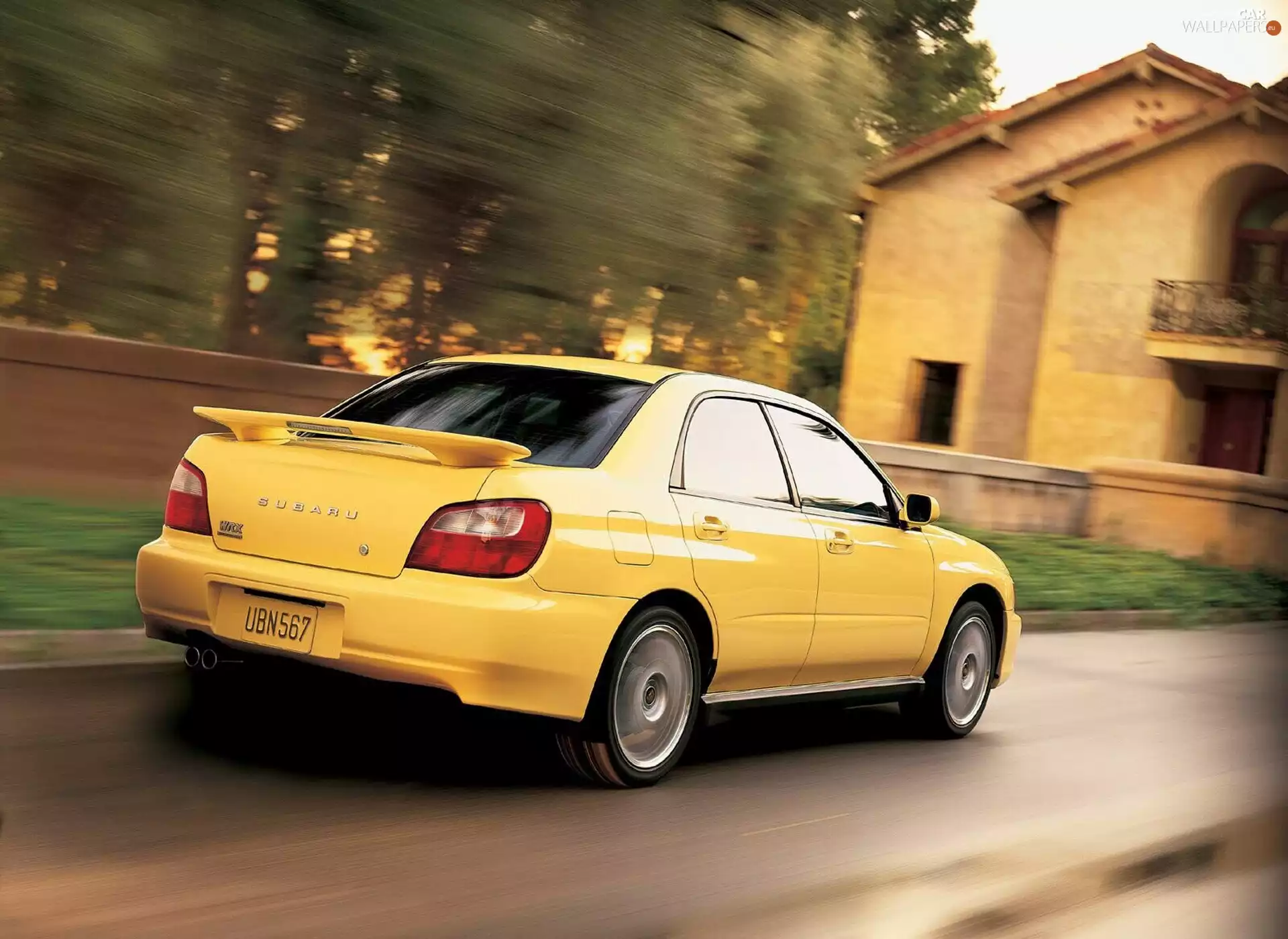 Yellow, Subaru Impreza