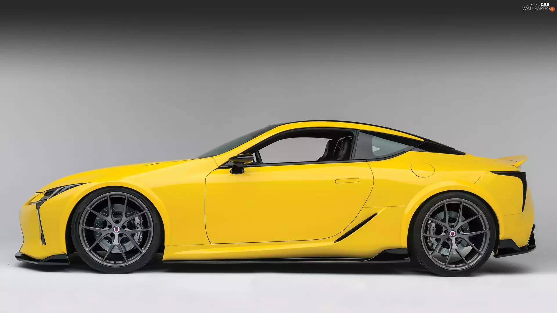 side, Yellow, Lexus Lc 500