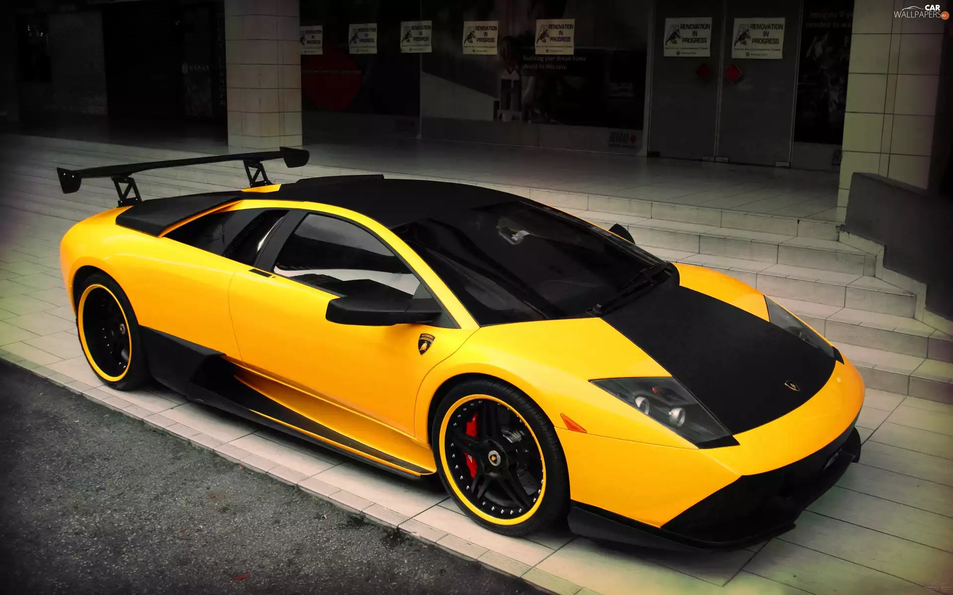 Yellow, Lamborghini, Murcielago