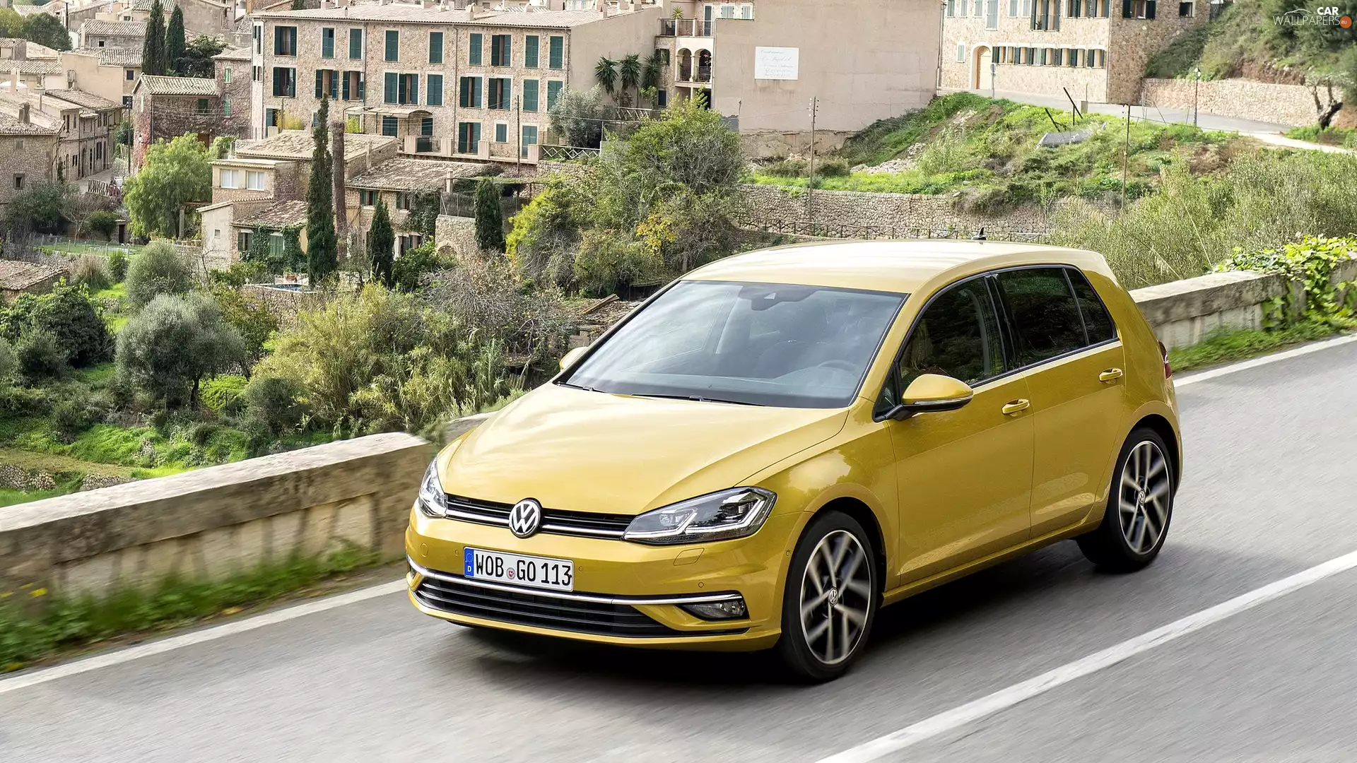 Facelift, Yellow, Volkswagen Golf 7