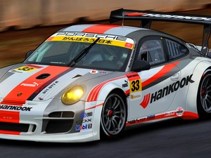 2011, racing cars, Porsche 911 GT3 R Super GT