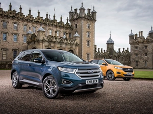 2016, Floors Castle, cars, Ford Edge Sport, Two cars