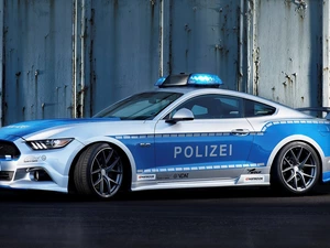 2016, Police Car, Ford Mustang Wolf Wide 5.0