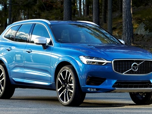 Blue, 2017, forest, Volvo XC60