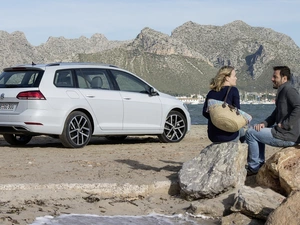 2017, Volkswagen Golf 7, a man, Stones, Women, Fecelift