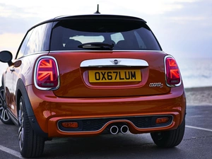 2018, Back, Mini Cooper S Hardtop, 2 Door, Red