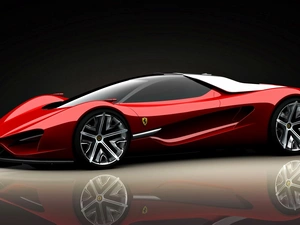 Red, Ferrari, Enzo 456